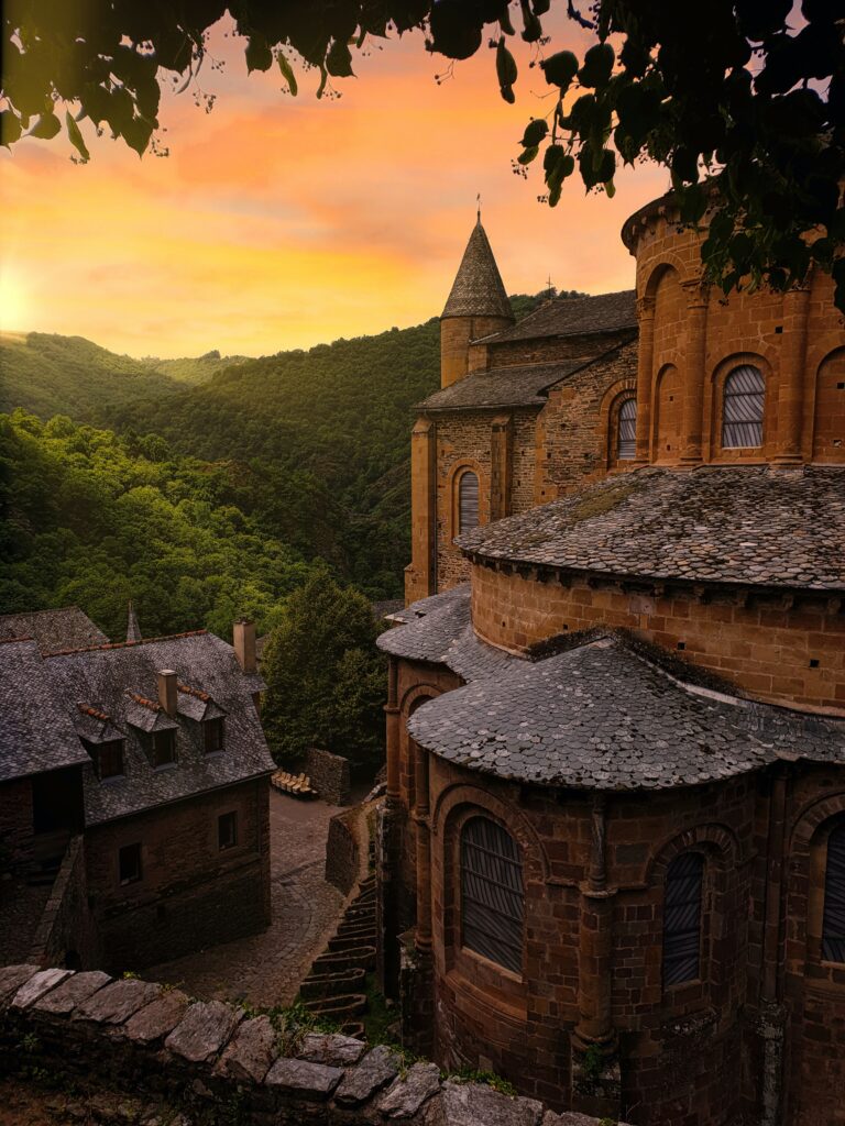 View of a French medieval-style building