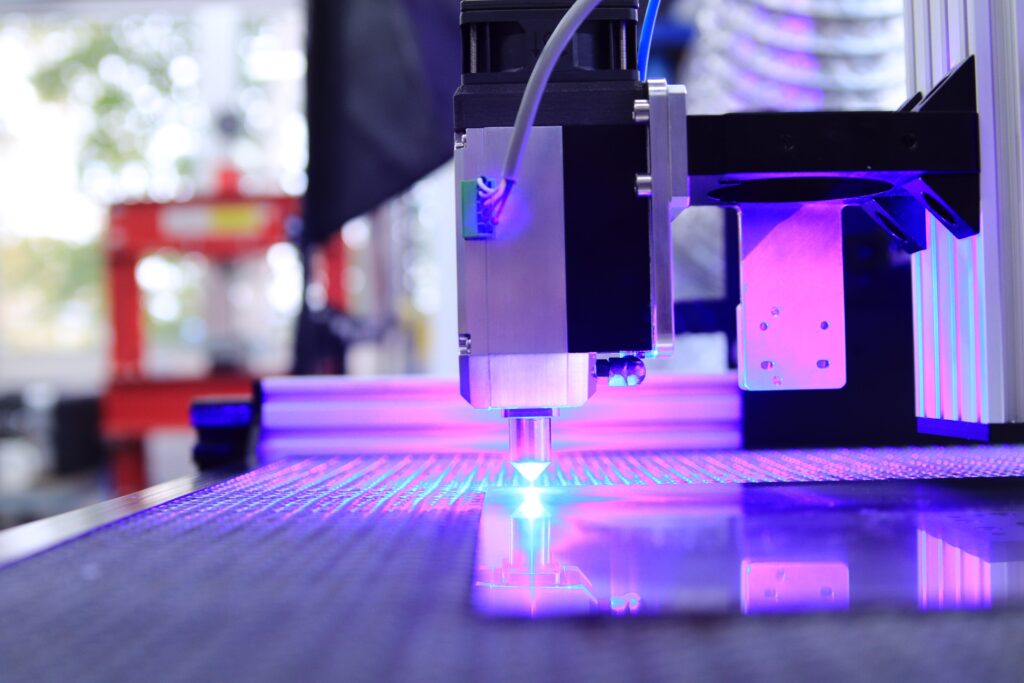 Closeup of powerful machinery in a laboratory
