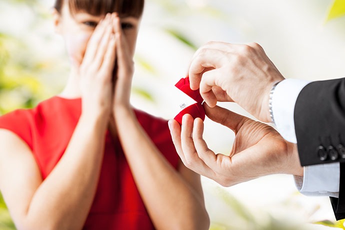 man proposing