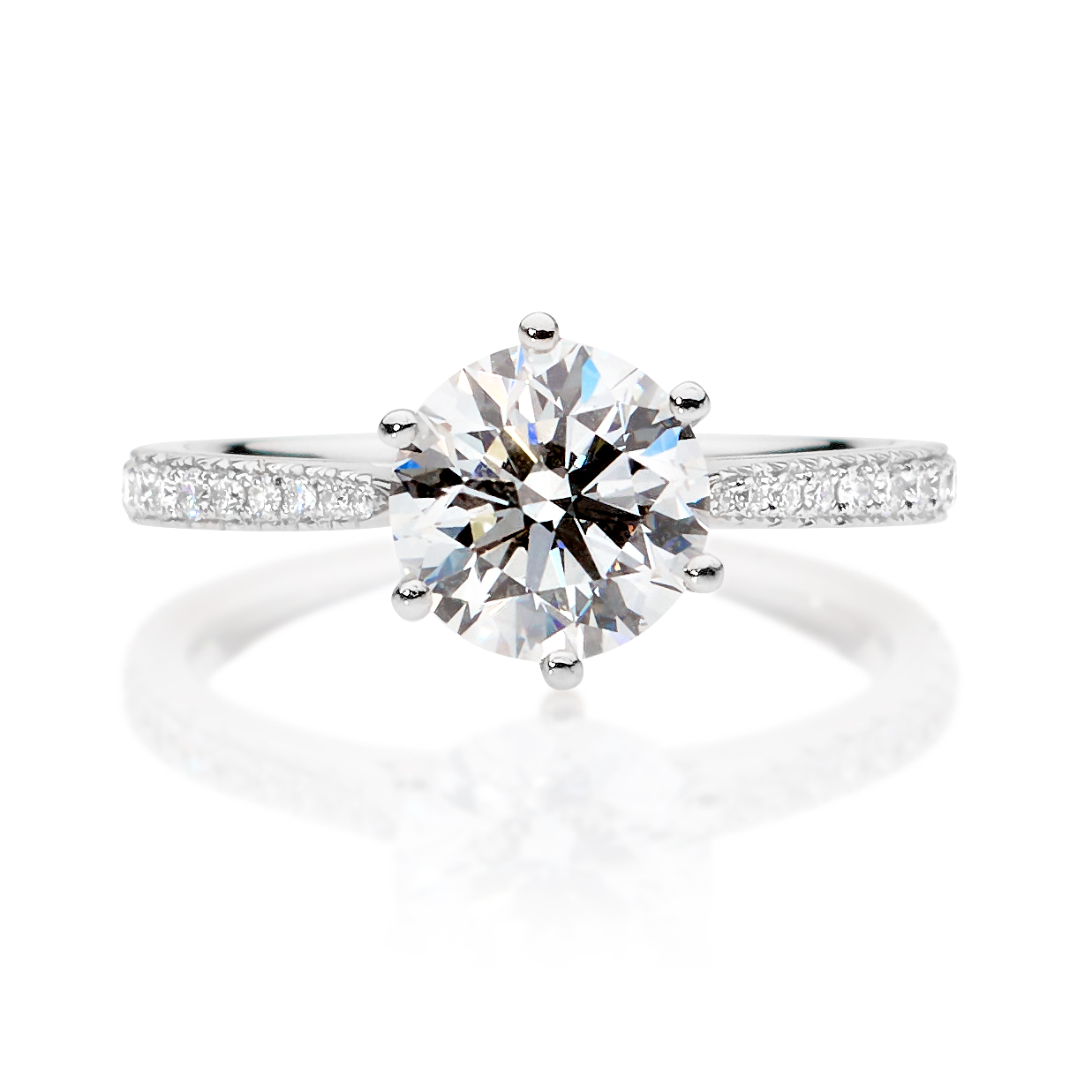 Reverse Taper Connie custom engagement ring
