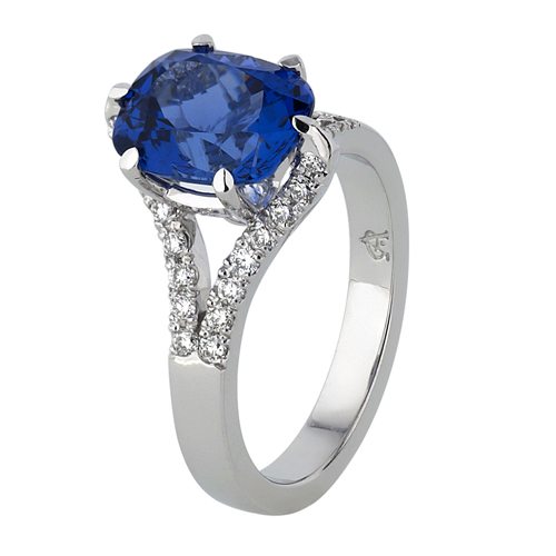 Tanzanite ring custom engagement ring
