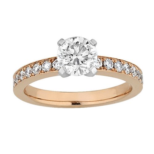 Rose Contessa custom engagement ring
